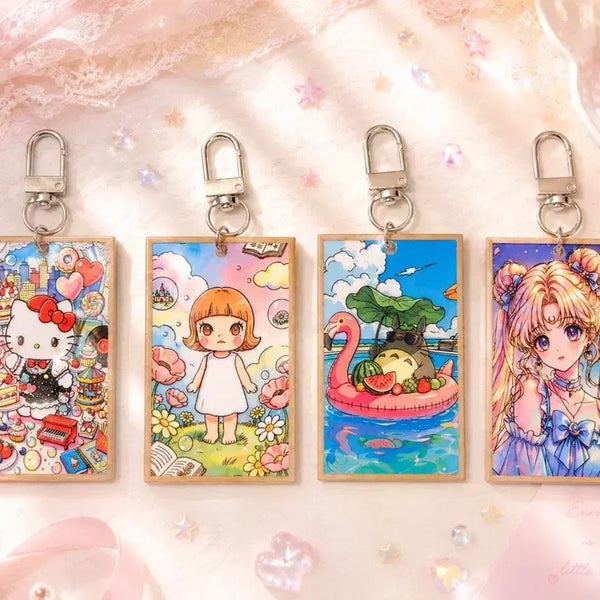 [BUNJANG] Molly, Totoro, Sailor Acrylic Frame Pendant Keychain / 몰리, 토토로, 세일러 아크릴 액자 팬던트 키링 (개당가격)