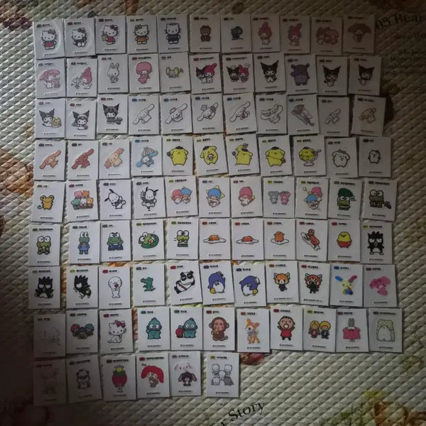 [BUNJANG] Sanrio Stickers Bundle (94 pcs) / 산리오 띠부씰 일반씰 102종중 94장 일괄판매합니다