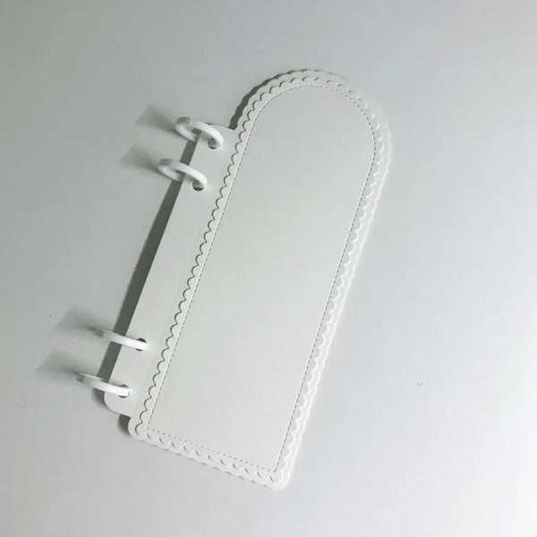 [BUNJANG] Long Die-Cut Notebook (White) / 길쭉이 다이컷 노트 (화이트) 10매