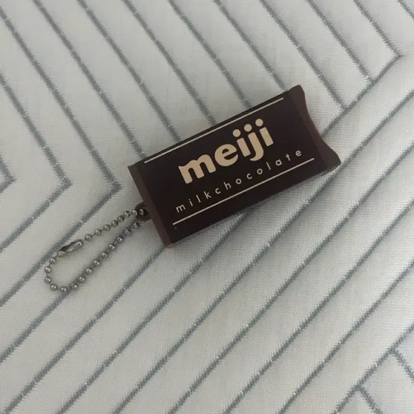 [BUNJANG] Meiji Milk Chocolate Shape Keyring / 메이지 밀크 초콜릿  키캡키링