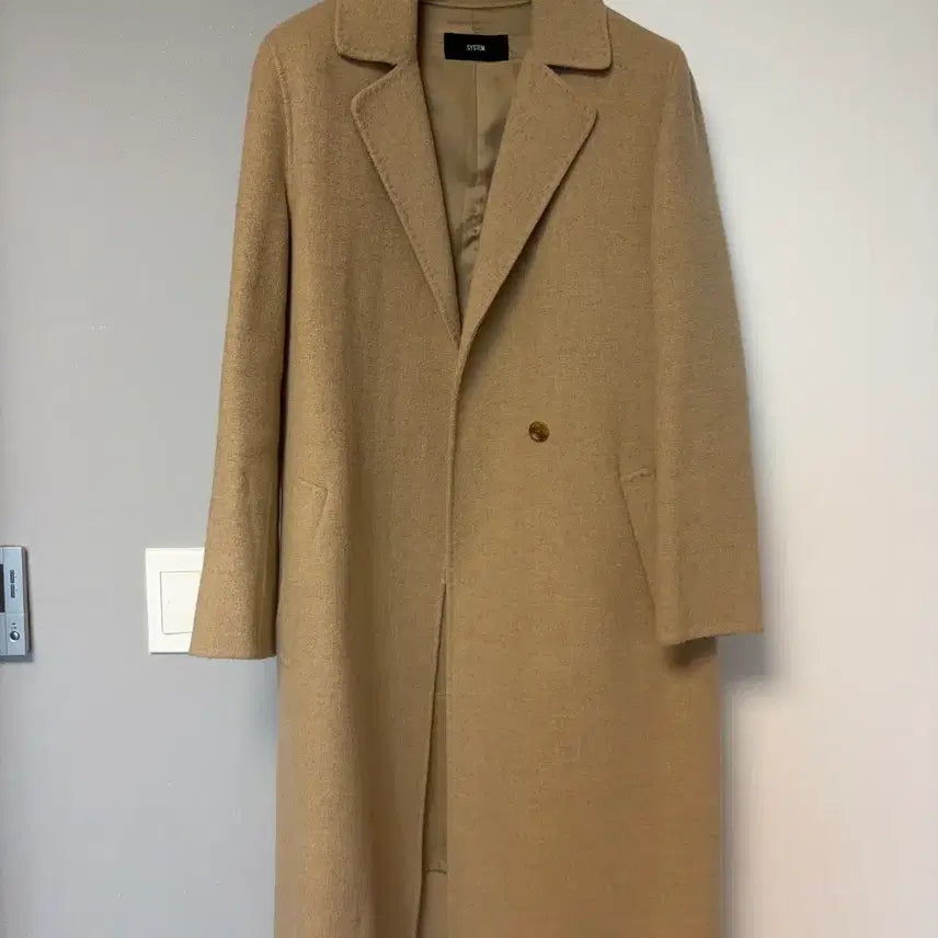 [BUNJANG] System Cashmere Blend Coat - Beige / SYSTEM 한섬 시스템 코트