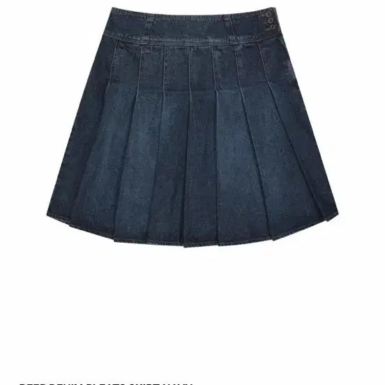 [BUNJANG] Koiseio Deep Denim Pleated Skirt Navy Size 2 / 코이세이오 딥 데님 플리츠 스커트 네이비 스커트 2사이즈