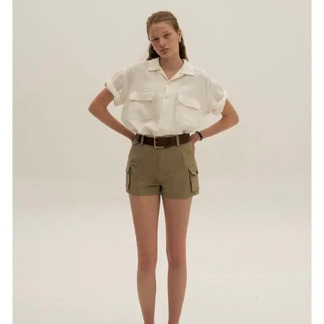 [BUNJANG] Shopm Khaki Cargo Pants M / 샵엠 카키 카고팬츠 M