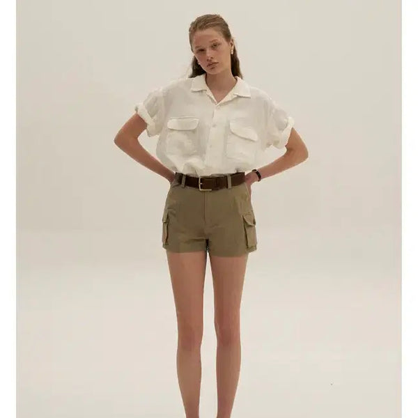 [BUNJANG] Shopm Khaki Cargo Pants M / 샵엠 카키 카고팬츠 M
