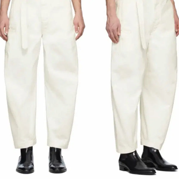 [BUNJANG] Lemaire Twisted Belted Pants Off-White / [46] 르메르 트위스티트 벨티드 팬츠 화이트