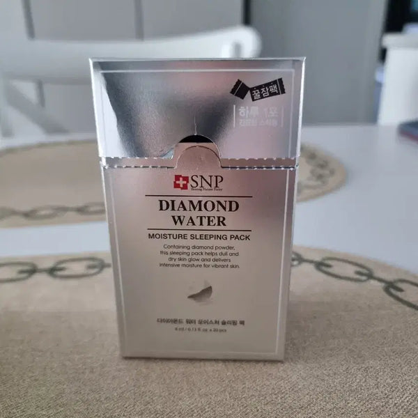 [BUNJANG] SNP Diamond Water Moisture Sleeping Pack (16 pcs) / SNP 다이아몬드 워터 모이스처 슬리핑팩 (16개)
