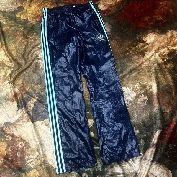 [BUNJANG] Adidas Superstar Track Pants Navy Sky Blue / 아디다스 슈퍼스타 스카이블루삼선 네이비트랙팬츠 90