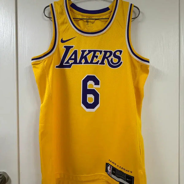 [BUNJANG] Nike LeBron James LA Lakers Selected Edition Amarillo Jersey / 나이키 르브론 제임스 LA 레이커스 셀렉티드 에디션 저지 아마릴로