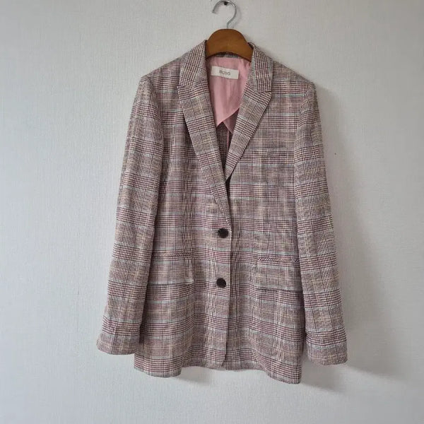 [BUNJANG] BCBG Linen Blend Check Jacket / [BCBG]린넨체크쟈켓(55)