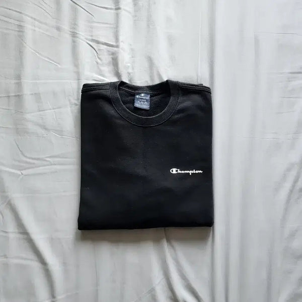 [BUNJANG] Champion Sweatshirt L Black / 챔피온 스웻셔츠 L사이즈