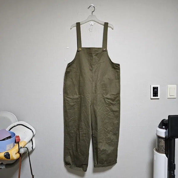 [BUNJANG] Khaki Overalls Pants / 카키색 오버롤 팬츠