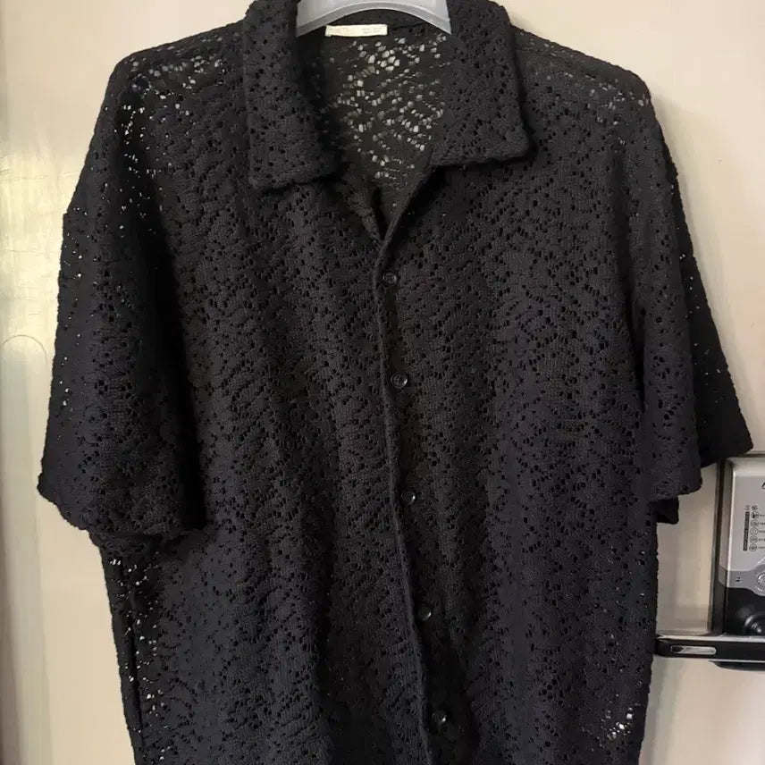 [BUNJANG] Zara Crochet Textured Shirt L / 자라 크로셰 텍스쳐드 셔츠 L