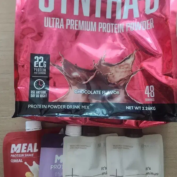[BUNJANG] BSN Syntha-6 Protein Powder 2.26kg Bundle with 4 Protein Pouches (Sealed) / (미개봉)신타6 2.26kg+ 프로틴4개