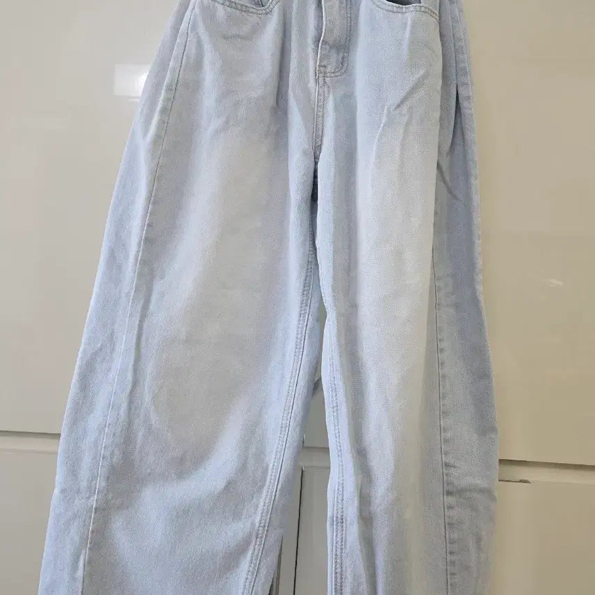 [BUNJANG] S-BIN JEANS Light Wash Wide Denim Pants / S-BIN JEANS 연청 와이드 데님 팬츠