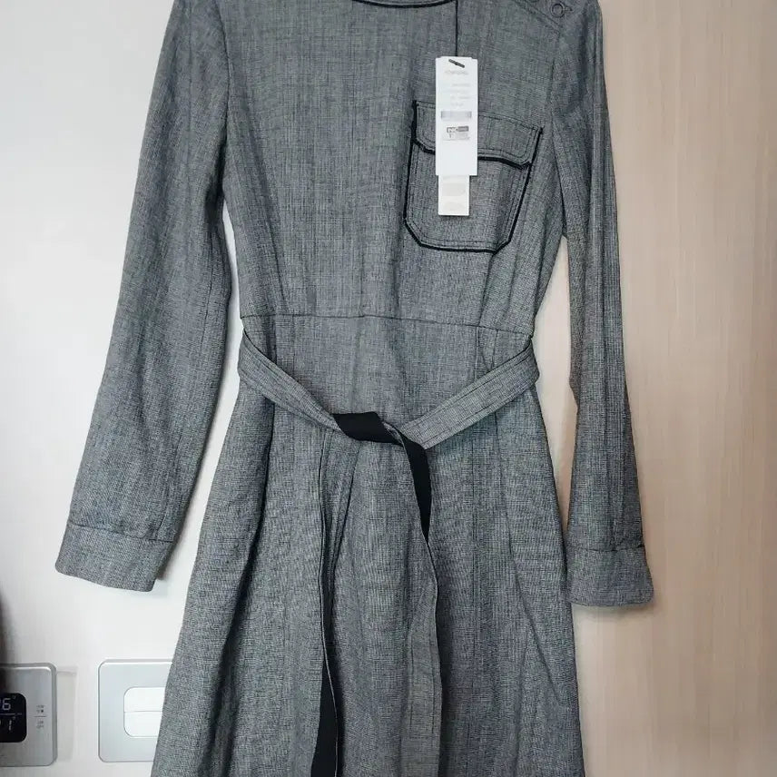 [BUNJANG] Topgirl Gray Check Pattern Dress / 탑걸 그레이 체크 패턴 원피스44 55(새상품)