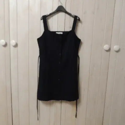 [BUNJANG] Black Strap Mini Dress / 블랙 끈 미니 원피스