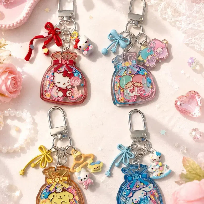 [BUNJANG] Sanrio Hello Kitty Acrylic Pendant Deco Keychain / 산리오 키티 아크릴 팬던트 다꾸 키링 (개당가격)