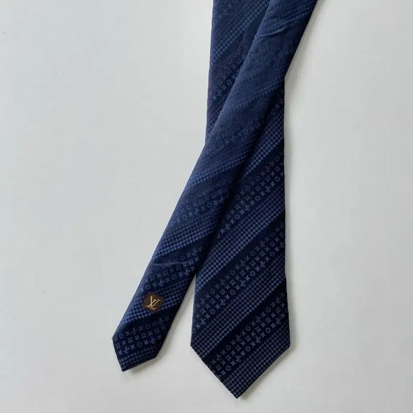 [BUNJANG] Louis Vuitton Monogram Silk Necktie / 루이비통 (LOUIS VUITTON) 모노그램 명품 정품 넥타이