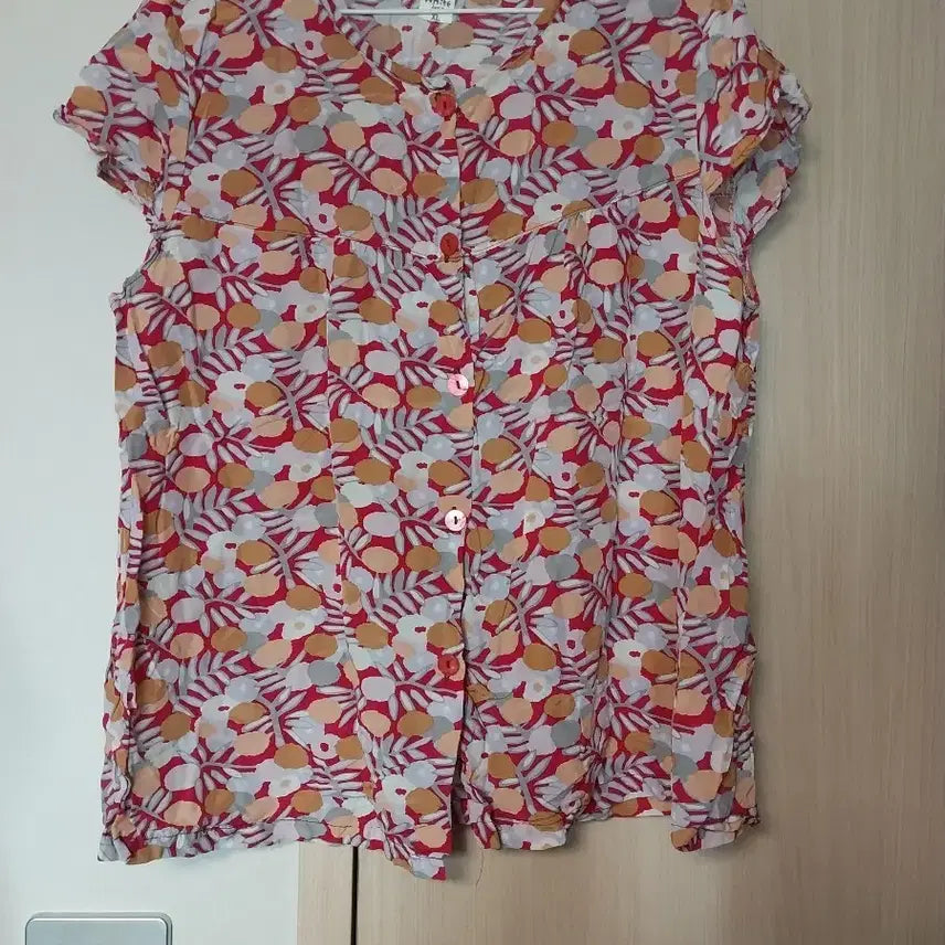 [BUNJANG] Big Size 100% Rayon Floral Blouse / 빅사이즈 인견100프로 꽃무늬 블라우스 77 88
