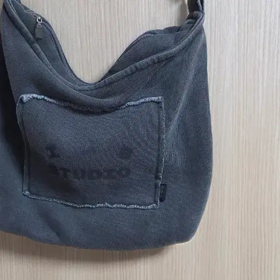 [BUNJANG] IAPP STUDIO Pigment Washed Shoulder Bag (Gray) / 아이앱 스튜디오 피그먼트 백 그레이