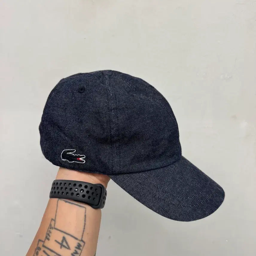 [BUNJANG] Lacoste Denim Baseball Cap (Made in Japan) / JPN 라코스테 데님 캡