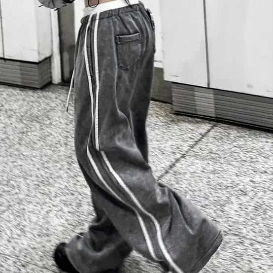 [BUNJANG] Hatsukoshi Raw Wash Asymmetric Sagging Pants Grey New / 하츠코시 로우 워싱 언발 새깅 팬츠 그레이 새상품입니다!