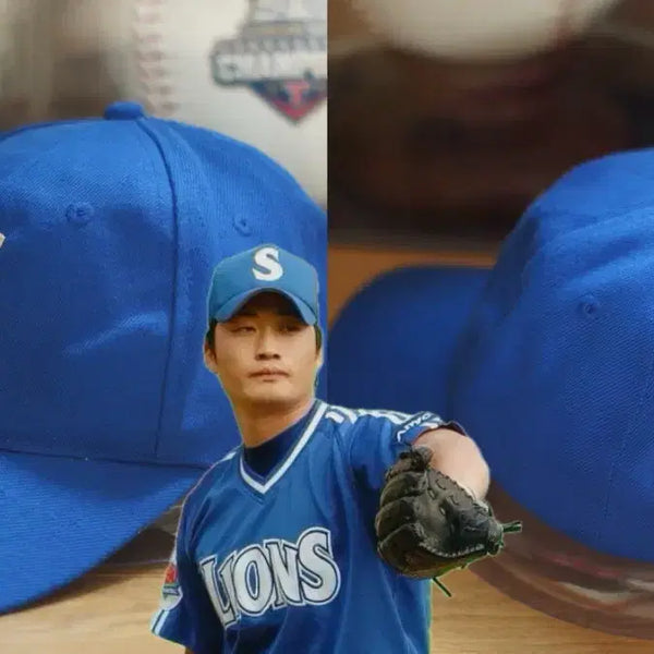 [BUNJANG] Samsung Lions S Logo Classic Baseball Cap / 삼성라이온즈 모자 S로고 클래식