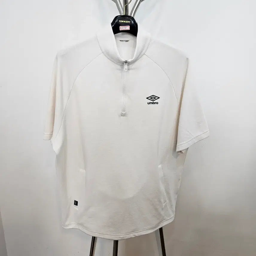 [BUNJANG] Umbro Half-Zip Short-Sleeve T-Shirt 2XL / 엄브로 반집업 반팔 티셔츠 2XL