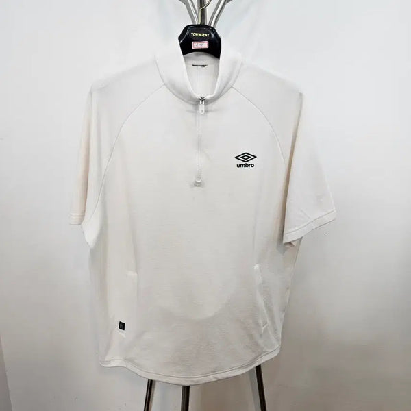 [BUNJANG] Umbro Half-Zip Short-Sleeve T-Shirt 2XL / 엄브로 반집업 반팔 티셔츠 2XL
