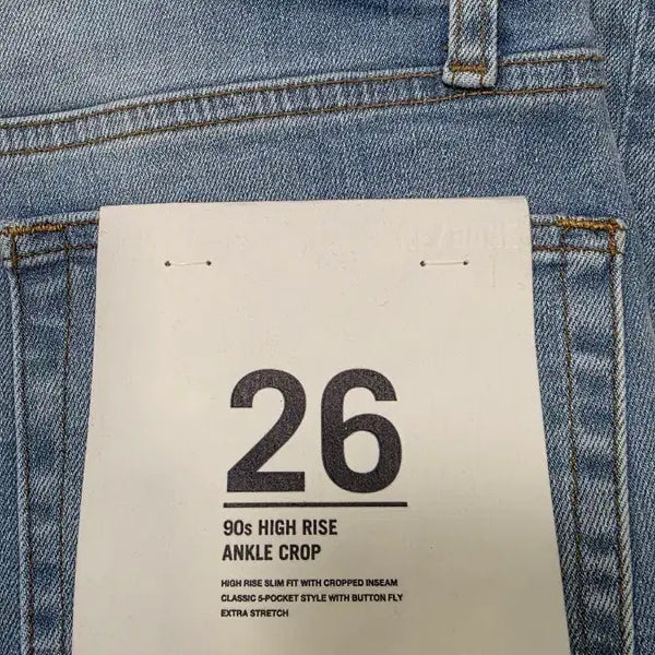 [BUNJANG] RE/DONE 90s High Rise Ankle Crop Jeans (Size 26) / RE/DONE 리던 90s 하이라이즈 앵클 크롭 데님 팬츠 청바지 26