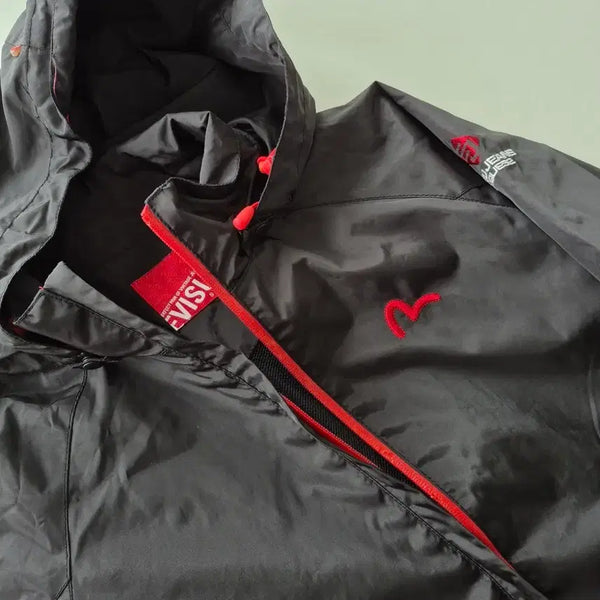 [BUNJANG] Evisu Women's Windbreaker Jacket Black / 에비수 여성 바람막이 자켓