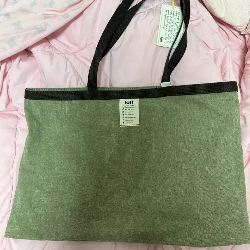 [BUNJANG] faff Canvas Shopper Bag Dusty Olive / faff Canvas Shopper bag Dusty Olive
