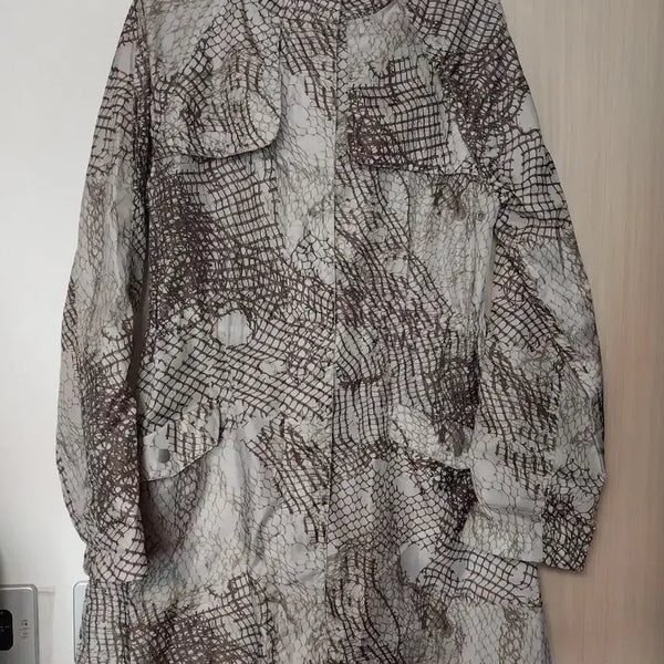 [BUNJANG] Vampire Pattern Hooded Windbreaker Jacket / 뱀피 패턴 후드 바람막이 자켓 55 66