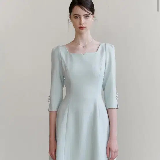 [BUNJANG] Pleume Cocktail Heart Neck Dress / 플로움 Cocktail Heart Neck Dress