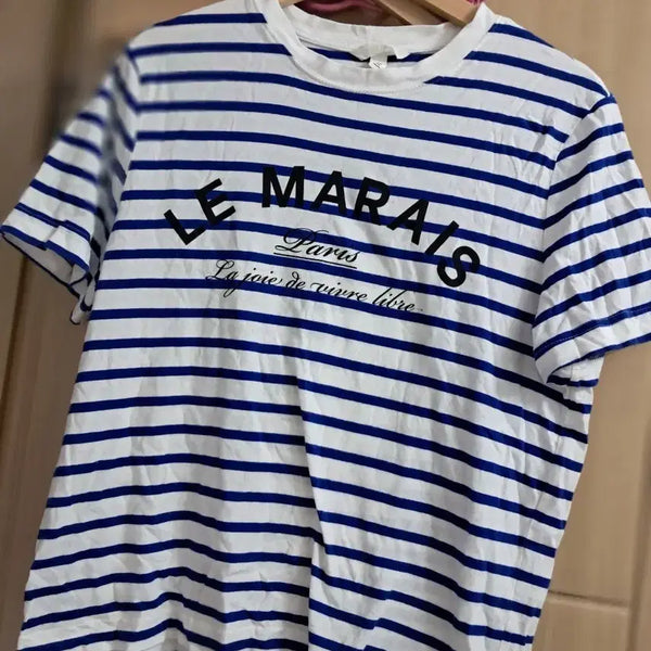 [BUNJANG] Striped Short Sleeve T-Shirt / 스트라이프 반팔 티셔츠