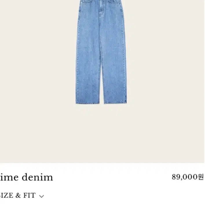 [BUNJANG] SIYE Time Denim Long Pants - Medium Blue / 시예 타임 데님 중청 롱 m
