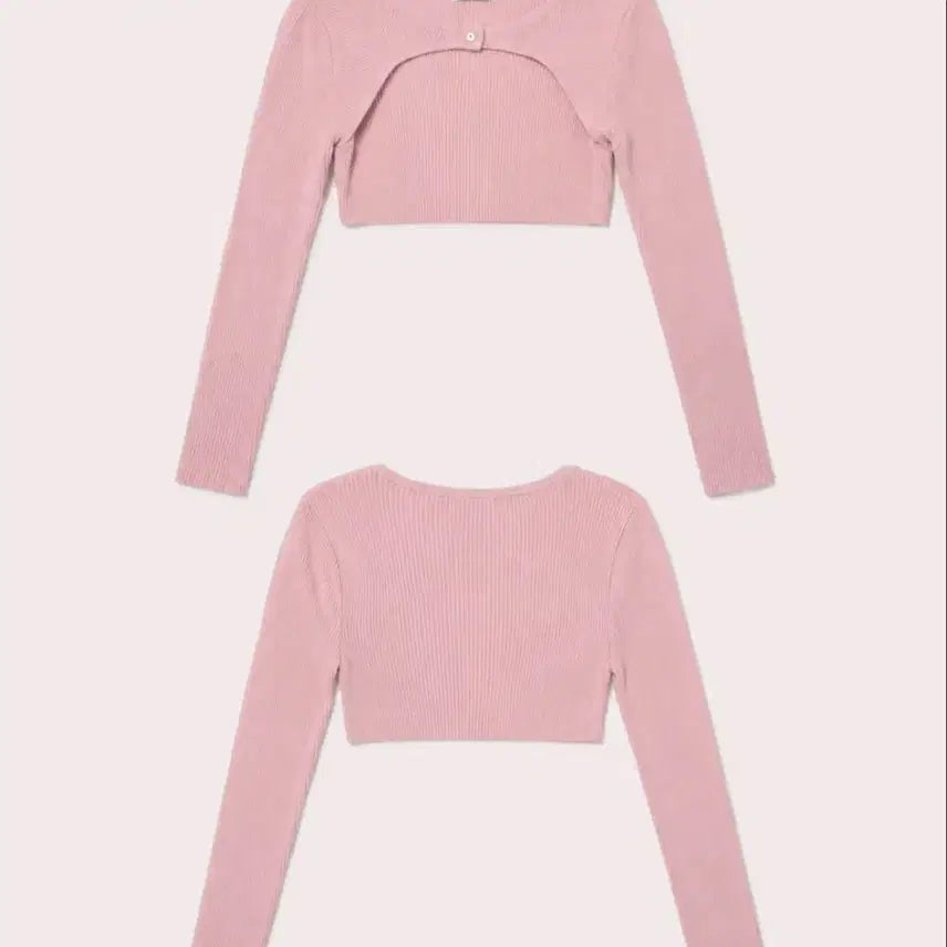 [BUNJANG] Shrink Knit Bolero Pink / 슈링크 니트 볼레로 핑크 새상품 교신가능
