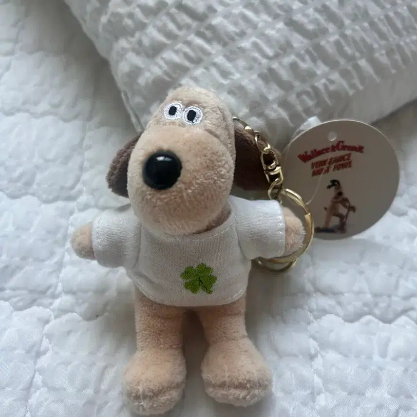 [BUNJANG] Wallace & Gromit Plush Keychain / 월레스와 그로밋 인형 키링