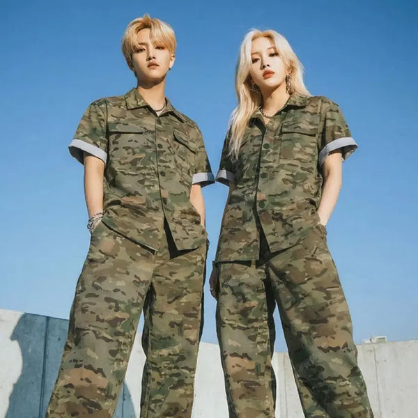[BUNJANG] Camouflage Military Uniform Set / 카모군복 디지털군복 반티 체육대회