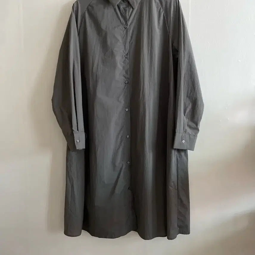 [BUNJANG] Marie Claire Oversized Belted Shirt Dress / 마리끌레르 오버사이즈 밸티드 셔츠형 원피스