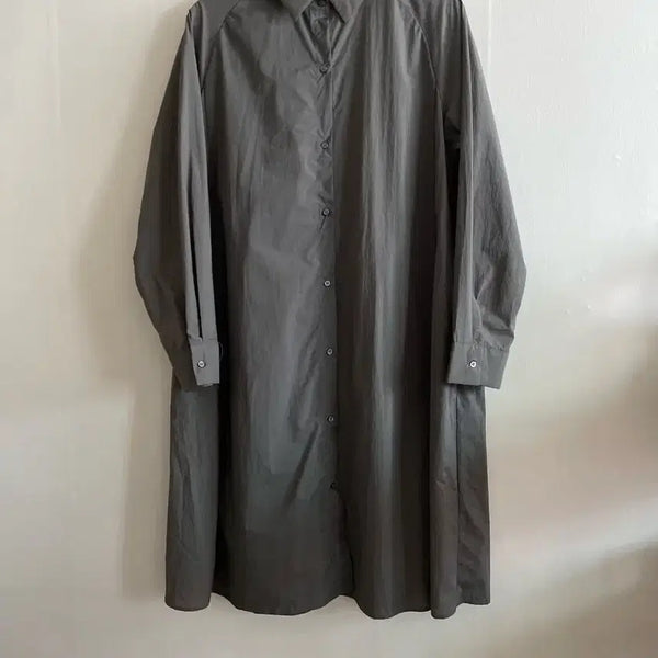 [BUNJANG] Marie Claire Oversized Belted Shirt Dress / 마리끌레르 오버사이즈 밸티드 셔츠형 원피스
