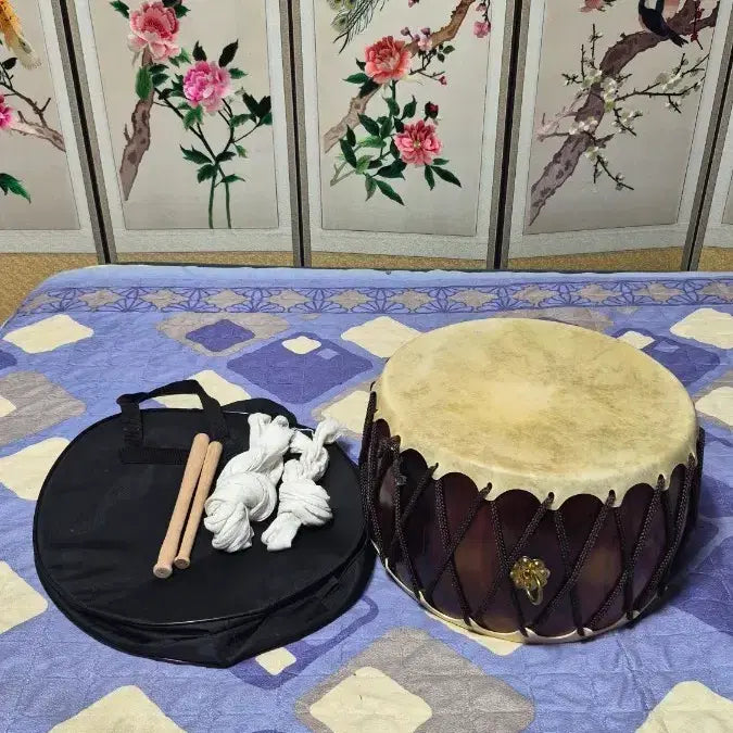 [BUNJANG] Jindo Drum (Jukbok) with Accessories / 진도북 (줄북 1자2치) 무용북