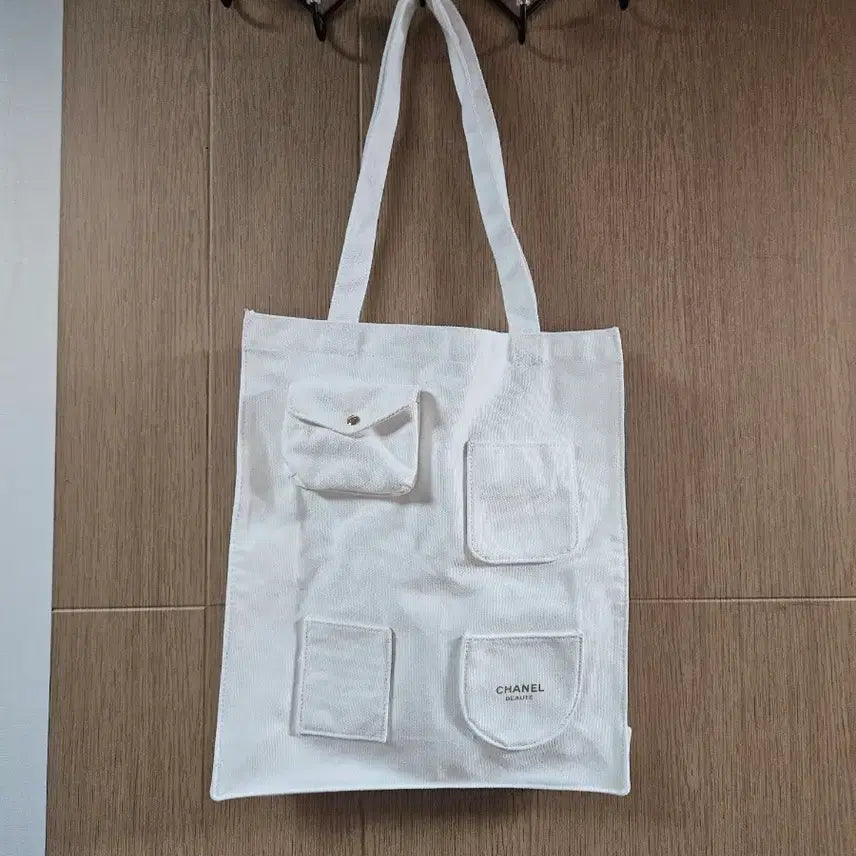 [BUNJANG] Chanel Beauty Canvas Pocket Tote Bag / 샤넬 뷰티  캔버스 에코백