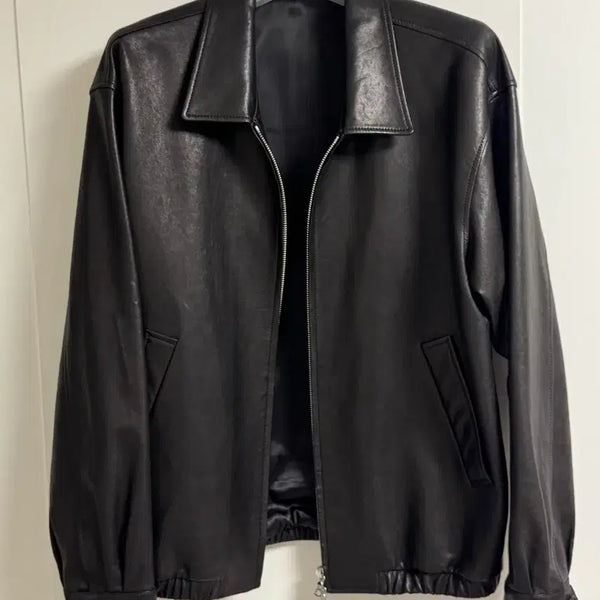 [BUNJANG] SEW Leather Blouson Jacket / [3] SEW 레더 블루종 자켓