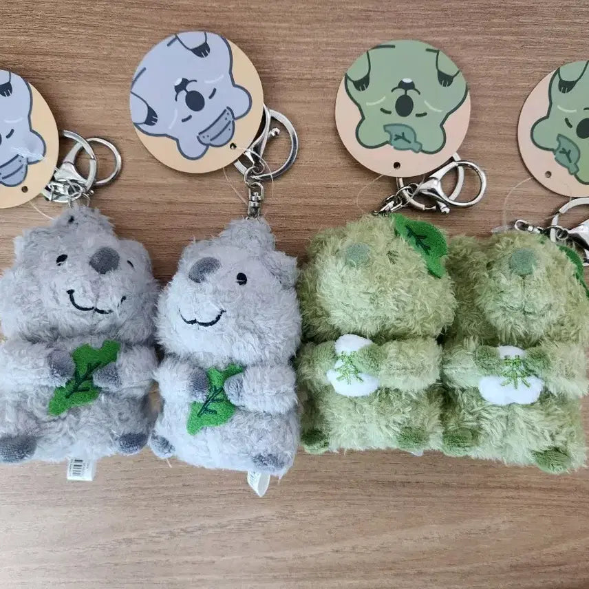 [BUNJANG] Quokka Plush Keychain (Dolhareubang/Green Tea) / (새제품) 쿼카 인형키링 (돌하르방/녹차)
