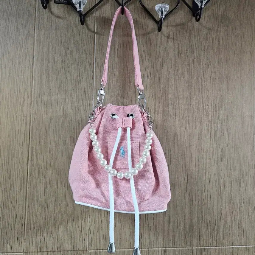 [BUNJANG] Polo Ralph Lauren Upcycled Pearl Drawstring Bag / 폴로 랄프로렌 업사이클링