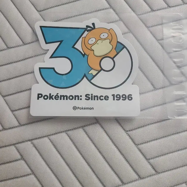 [BUNJANG] Pokemon 30th Anniversary Golduck Logo Sticker / 포켓몬스터 30주년 로고 스티커 고라파덕