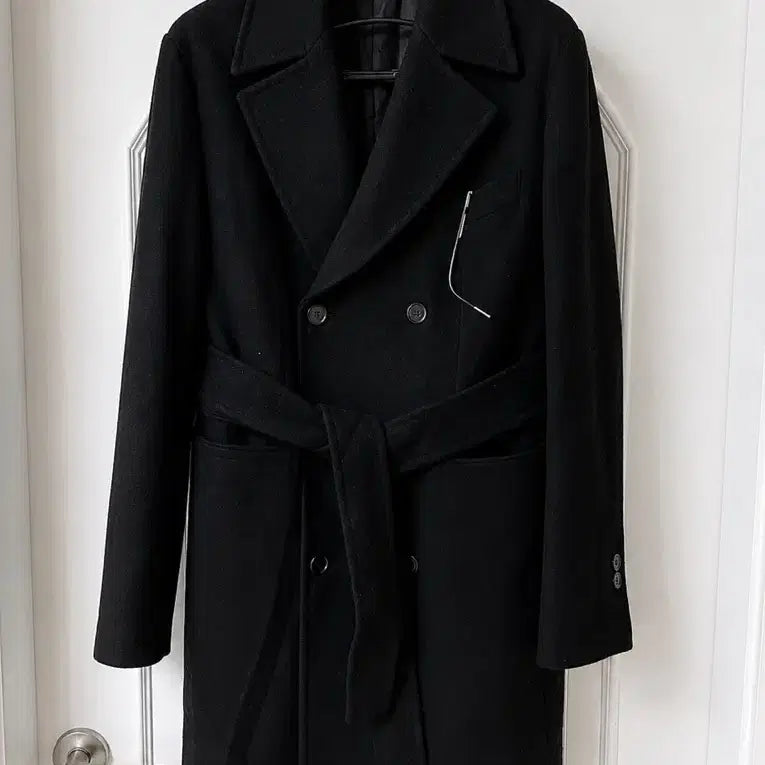 [BUNJANG] Resonance Tailored Double-Breasted Cashmere Blend Overcoat / 이태리원단 레저넌스 캐시미어 맞춤정장 더블코트