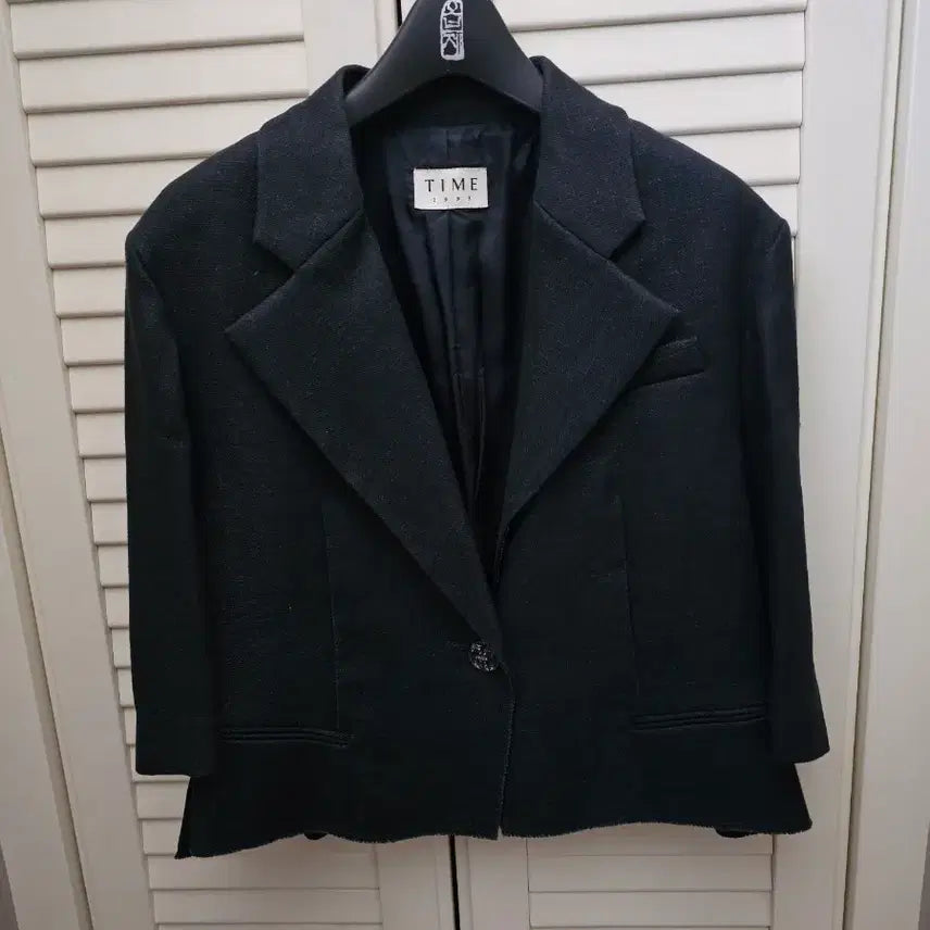 [BUNJANG] TIME (by Hansem) Linen Short Sleeve Jacket / 정품) TIME 타임 한섬 린넨 반팔 자켓