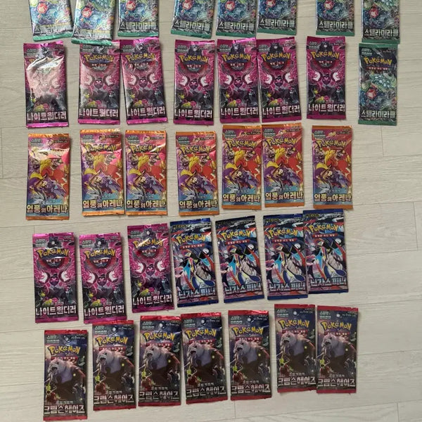 [BUNJANG] Pokemon Card Booster Pack Korean Version Sealed Bundle Set (37 Packs) / 포켓몬 카드 부스터팩 한글판 미개봉37팩 일괄